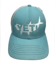 YETI baseball cap turquoise & white SnapBack mesh