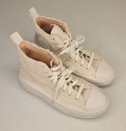 Converse  Chuck Taylor All Star Shearling Platform Sneakers size 7 New