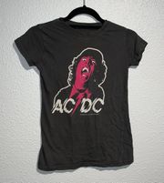 vintage band acdc graphic top