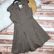 Nwt houndstooth printed fit & flare sleeveless dress Danny & Nicole
