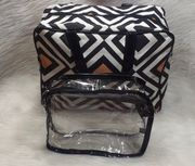 Diamond Print Cosmetic Bags