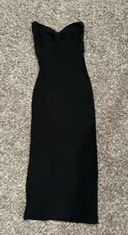 Black Strapless Dress