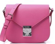 MCM New Timeless Patricia Sugar Pink Leather Cross Body Bag