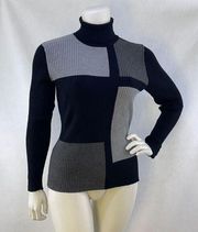 Style & Co ribbed color block sweater