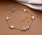 Adjustable Butterfly Charm Bracelet for Women