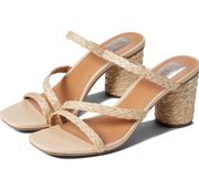 Dolce Vita Dv Myla Block Heels Rattan Sz 10