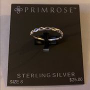 Primrose sterling silver ring