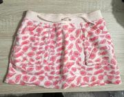 Pink Cheetah Print Skort