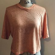 NWT YFB Cropped Peach T-shirt S