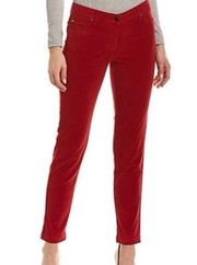 J Brand Watson Red Velvet Skinny Jeans Size 4