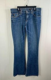 Vintage Ag Adriano Goldschmied Women's Blue Angel Midrise Boot Cut Jeans Size 28