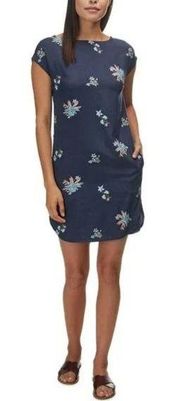 Patagonia Navy Blue Floral June Lake Dress