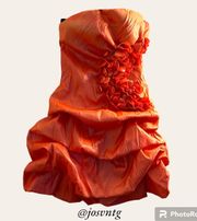 Y2K  coral formal dress