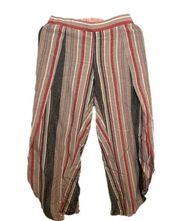 DREW Striped Tulip Wide Leg Pants - Size X Small