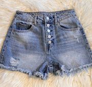 Vanilla Star Real Cheeky Distressed Shorts