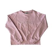 Guess Pinkish Purple Embroidered Crewneck Sweatshirt XL