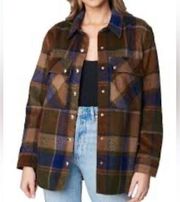 BLANKNYC Plaid Flannel Shirt/Jacket(Size Medium)