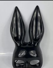 1pc Bunny Girl Mask Black And White Dress Up Nightclub Masquerade Halloween