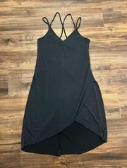 Socialite Grey Asymmetrical Strappy dress