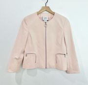 Akris Punto Exclusive Saks Blazer Jacket Pink Zipper size 6