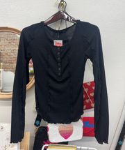 Black Long Sleeve Top