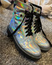 Holographic Combat Boots