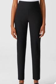 Eileen Fisher Washable Stretch Crepe High Waisted Pant Petite Medium