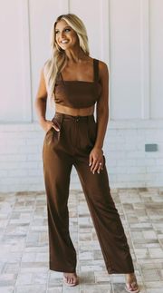 These Three Boutique Satin Pants