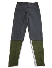 Leggings Colorblock Grey Olive Green