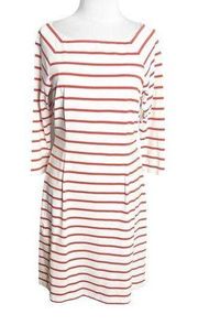 J. McLaughlin Catalina cloth stripe dress white red sz S