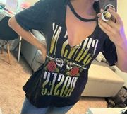 Guns N’ Roses sexy neck oversized tee