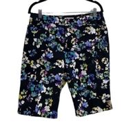 Coldwater Creek shorts sz 6 Bermuda pockets floral‎