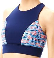 TYR Womens Quake Amira Top Maximum Support - Blue Orange - Size Small 4/6 - $55