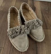 Sam Edelman Womens Issa Bistro Suede Loafers Moccasin Flat Shoe Size 5.5