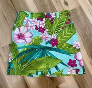 Tommy Bahama Tropical Print Mini Lightweight Cotton Skort