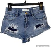 Bullhead Denim Co. Distressed High-Rise Short Size 25