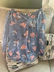 Blue Blush Floral Blouse