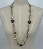 "Looking Glass" 19" Long Chain Necklace NWT
