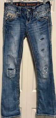 Rock Revival Codee Distressed Bootcut Jeans