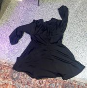 Long Sleeve Black Dress