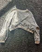 Zebra Crop Long Sleeve