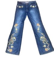 Vintage 90’s /Y2K Joe Boxer embellished flare jeans