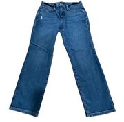 J Crew Slim Boyfriend Jeans Classic distressed Blue Wash Size 26P Womens