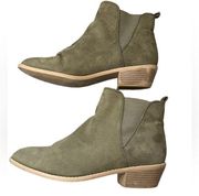 Dorothy Perkins Green Suede Ankle Boots Size 6