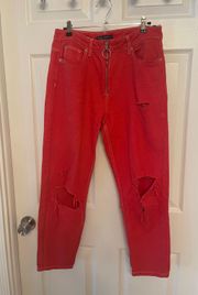 Red Jean Denim Size 38