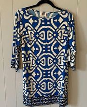 NWT Laundry Blue & White Print Dress Size 6