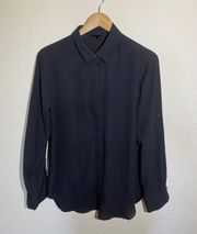 Mossimo Black Long Sleeve Blouse ( M ) 