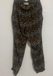 Veronicam Bohemian Lightweight Women’s Pants Size Small Comfy With Pockets