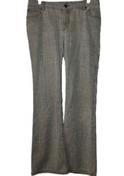 J. Jill Bootcut Jeans Mid Rise Stretch Denim Zip Fly 5 Coin Pocket Gray 10