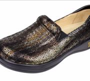 Alegria keli pro fancy giraffe loafer shoes womens sz 40 multicolored slip on